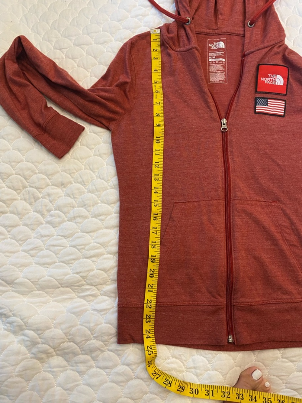 The North Face Americana Tri-Blend Full Zip Hoodie Medium - Picture 5 of 8
